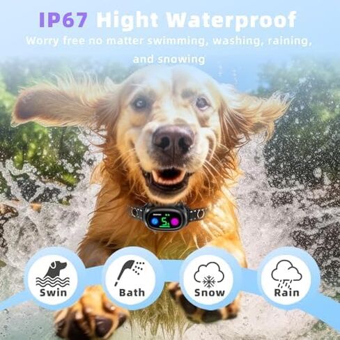 طوق النباح القابل لإعادة الشحن، طوق نباح الكلاب الذكي، طوق تدريب مضاد للنباح، مع حساسية قابلة للتعديل، اهتزازات صوتية، لا صدمة، طوق النباح للكلاب الكبيرة والمتوسطة والصغيرة in Kuwait