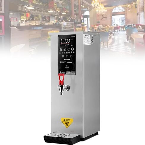 Commercial Instant Water Dispenser, 60°C to 100°C Temperature Adjustable, Step-heating, LCD Touchscreen, 60L/H Large Output, Quick Brewing for Coffee, Tea, Milk, Hot Drinks Black in Saudi Arabia