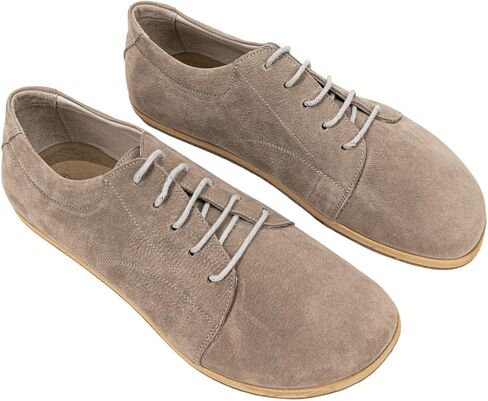 Taksim Beige Color Artisan Handcrafted Genuine Leather Zero Drop Barefoot Sneaker for Women Wide Toe Box Flexible Sole Lightweight Breathable Eco-Friendly Grounding Minimalist Shoes in Saudi Arabia