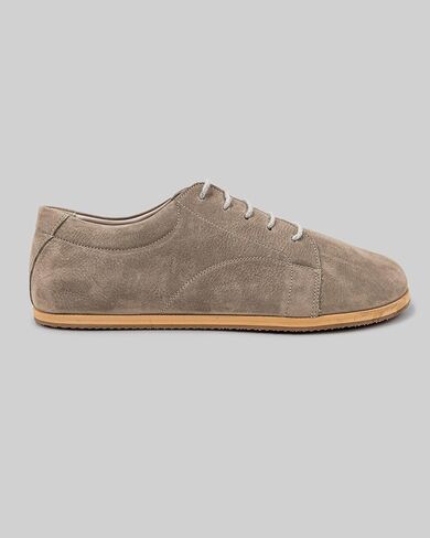Taksim Beige Color Artisan Handcrafted Genuine Leather Zero Drop Barefoot Sneaker for Women Wide Toe Box Flexible Sole Lightweight Breathable Eco-Friendly Grounding Minimalist Shoes in Saudi Arabia