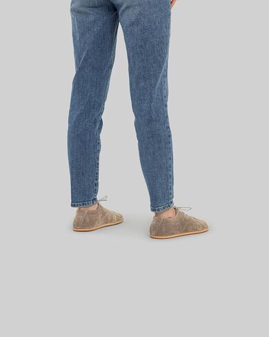 Taksim Beige Color Artisan Handcrafted Genuine Leather Zero Drop Barefoot Sneaker for Women Wide Toe Box Flexible Sole Lightweight Breathable Eco-Friendly Grounding Minimalist Shoes in Saudi Arabia