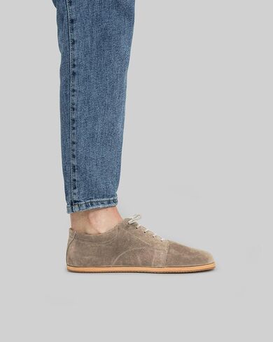 Taksim Beige Color Artisan Handcrafted Genuine Leather Zero Drop Barefoot Sneaker for Women Wide Toe Box Flexible Sole Lightweight Breathable Eco-Friendly Grounding Minimalist Shoes in Saudi Arabia