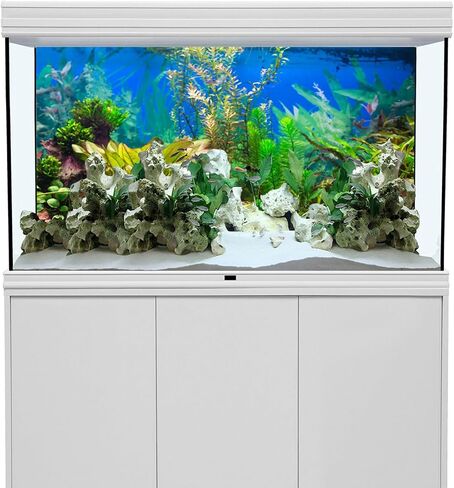 30x12 inches Aquarium Background Aquatic Plant River Bed & Lake Fish Tank Background Polyester in Saudi Arabia