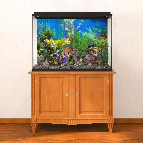 30x12 inches Aquarium Background Aquatic Plant River Bed & Lake Fish Tank Background Polyester in Saudi Arabia