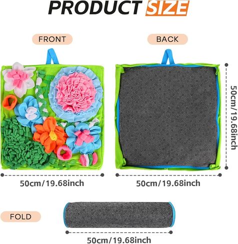 حصيرة السعوط للكلاب، لعبة ألغاز للكلاب مقاس 20 × 20 بوصة من أجل الملل والأكل البطيء، بساط السعوط قابل للغسل للجراء والكلاب الصغيرة والمتوسطة والقطط والأرانب in Kuwait