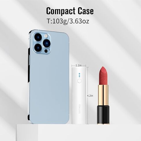 شاحن محمول ، 5000 مللي أمبير في الساعة بنك الطاقة ، S03 S03 بحجم الحزمة ، شحن سريع USB-C (داخل وخارج) متوافق مع سلسلة iPhone و Android وسماعات الأذن والمزيد in Kuwait