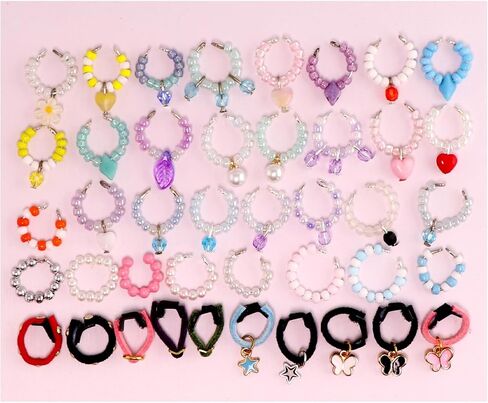 Random Mini Skirt Bow Necklace Dress Collar Blind Box Accessories for Mini Pet Shop Cats Dogs Collie Dachshund Fox Rabbit Deer (10pcs Random Bows) in Saudi Arabia