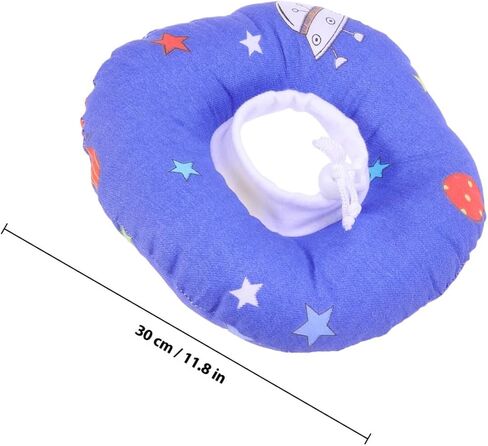 jojofuny Elizabeth Neck Circle Pet Collar Soft Lightweight Medical Headgear for Dogs and Cats Prevents Scratching Biting and Licking of Wounds and Stitches Cartoon Universe Print for Months in Saudi Arabia