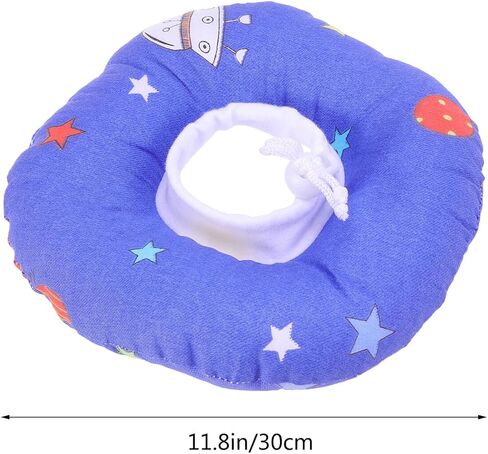 jojofuny Elizabeth Neck Circle Pet Collar Soft Lightweight Medical Headgear for Dogs and Cats Prevents Scratching Biting and Licking of Wounds and Stitches Cartoon Universe Print for Months in Saudi Arabia