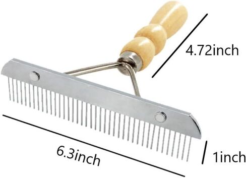 Dog Brush for Shedding, grooming tools with wood handle, suitable for dogs in Saudi Arabia