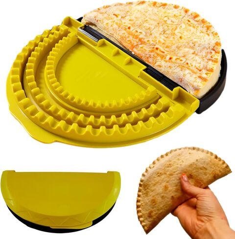 Tortilla Crimper & Quesadilla Maker, Adjustable Taco Crimper 3-in-1 Tortilla Sealer and Sandwich Crimper Press with Locking Wave Edge for Empanadas, Samosas, Easy DIY Snacks, Family Meals in Saudi Arabia