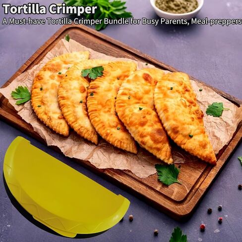 Tortilla Crimper & Quesadilla Maker, Adjustable Taco Crimper 3-in-1 Tortilla Sealer and Sandwich Crimper Press with Locking Wave Edge for Empanadas, Samosas, Easy DIY Snacks, Family Meals in Saudi Arabia