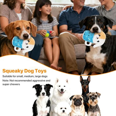 Christmas Dog Toys with Squeaker for Large Breed Interactive Dog Chew Toys for Puppies Small and Large Dogs Reindeer Squeaky Dog Training and Reduce Boredom (Cup Elk in Saudi Arabia