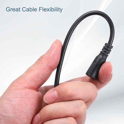 meccanixity 2pcs dc powera power cables ، 5.5mm × 2.1 مم موصل قابس برميل أنثى إلى سلك عاري مفتوح 30 سم لأجهزة الكمبيوتر المحمولة للكمبيوتر المحمول الأجهزة الإلكترونية in Kuwait