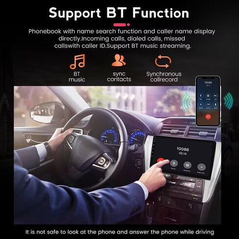 Android 12 Car Stereo Double Din for Toyota Sienna 2011 2012 2013 2014, 9 Inch Octa Core Car Radio Wireless Wired Car-Play Android Auto GPS Navi IPS Touchscreen FM AM RDS DSP, 2GB RAM 32GB ROM in Saudi Arabia