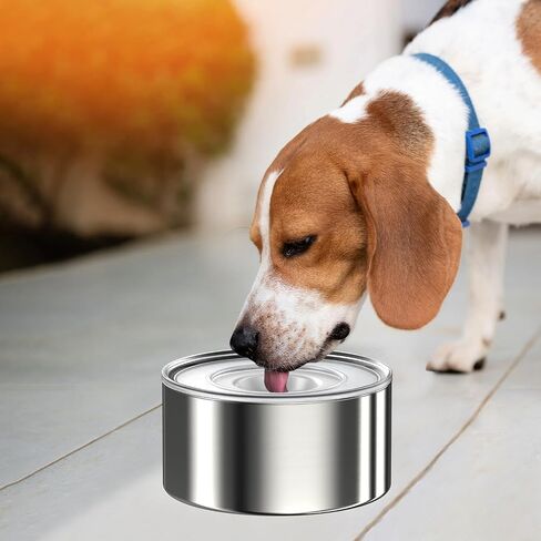 1Gallon No Spill Water Bowl for Dogs, US Patented Splash-Proof Paws Lid, 18/8 Stainless Steel, Anti-Slip Base, Slobber Stopper for Messy Large Medium Dogs, Ear Protection for Floppy-Eared Breeds in Kuwait