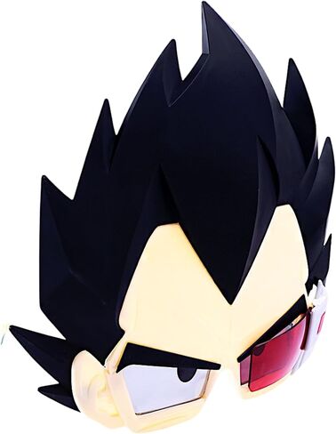 Costume Sunglasses Dragon Ball Z Goku Sun-Staches Party Favors UV400 Black, 8" in Saudi Arabia