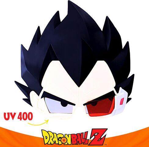 Costume Sunglasses Dragon Ball Z Goku Sun-Staches Party Favors UV400 Black, 8" in Saudi Arabia