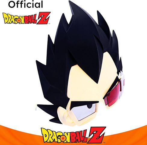 Costume Sunglasses Dragon Ball Z Goku Sun-Staches Party Favors UV400 Black, 8" in Saudi Arabia