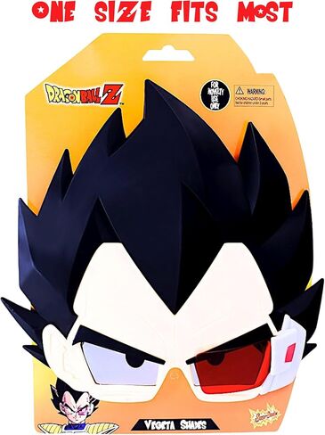 Costume Sunglasses Dragon Ball Z Goku Sun-Staches Party Favors UV400 Black, 8" in Saudi Arabia