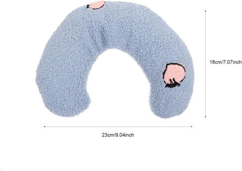 U-Shaped Pet Neck Pillow for Puppies and Kittens Comfortable Cervical Support Cushion Breathable Washable Blue Pillow for Cats and Dogs Supports Spine for Relaxing Sleep in Saudi Arabia