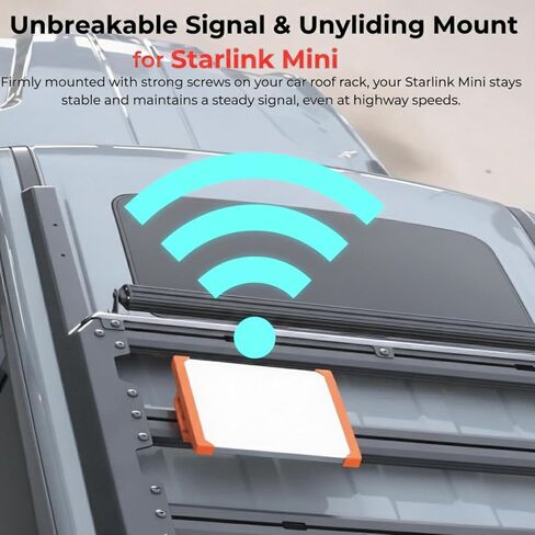 حامل رف سقف Starlink Mini ، التثبيت السريع والإزالة ، بدون حاجة إلى حفر ، مجموعة تركيب Starlink Mini لـ RVS والسيارات وسيارات الدفع الرباعي مع رفوف السقف (أسود) in Saudi Arabia