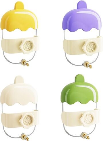 Automatic Bird Water Dispenser 360ml Clear Bottle for Parrots Cockatiels Small Pet Spring Load Design Waterer in Saudi Arabia