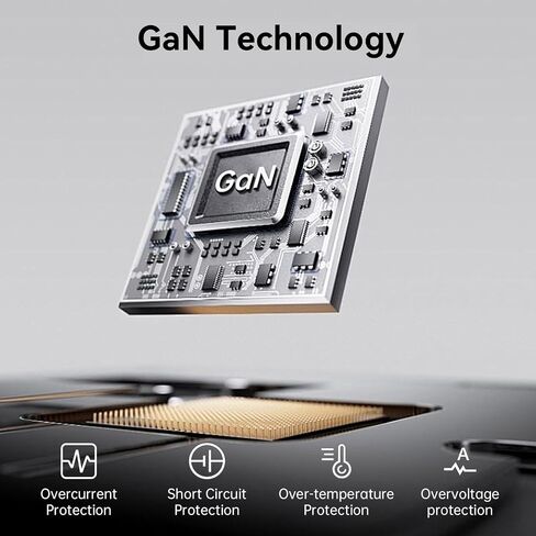 30W Flat USB C Charger Block （محول الطاقة المزدوج للمنفذ） مع GAN Tech ، وتصميم قابلية رقيقة وقابلة للطي مريحة للسفر ، والشحن السريع لـ Galaxy S25 Ultra/S24 ، و iPhone 16/16 Pro/15/14 ، والمزيد ، أبيض in Kuwait