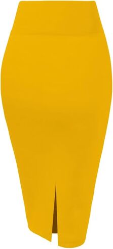 HYBRID Women's Techno/Scuba Stretchy Office Pencil Skirt Made in USA in Kuwait