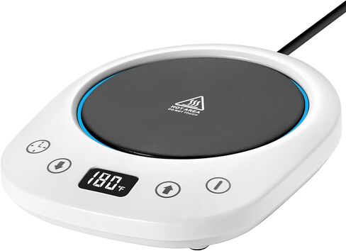سخان القهوة من HYRIXDIRECT مع مجموعة ملاعق القدح، 7 إعدادات لدرجة الحرارة وتشغيل/إيقاف تلقائي لكوب القهوة الذي يعمل بالحث الجاذبية مع إيقاف تلقائي، المشروبات، الحليب، سخان الشاي in Saudi Arabia