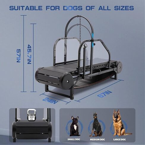 Dog Treadmill, Canine Treadmill, Easy to Move, Dog Pacer Treadmill for Small/Medium Dogs, Slatmill for Dogs, Pet Treadmill for Dogs Indoor & Outdoor,Training for Dogs in Saudi Arabia