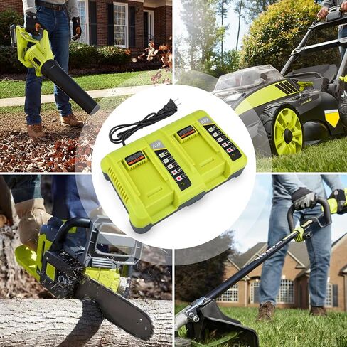 JYJZPB Dual Channel OP401 40V Battery Charger for Ryobi 40V Battery OP4050A OP4026 OP40601 OP4040 OP4030 OP4015 OP40201 Lithium Battery in Saudi Arabia