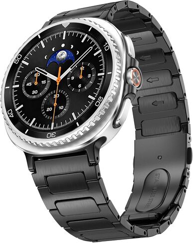 KOREDA Metal Band for Samsung Galaxy Watch 8 Classic 46mm/Galaxy Watch 8 40mm 44mm Bands, No Gap Solid Stainless Steel Business Metal Strap for Galaxy Watch 8 Men Women in Kuwait