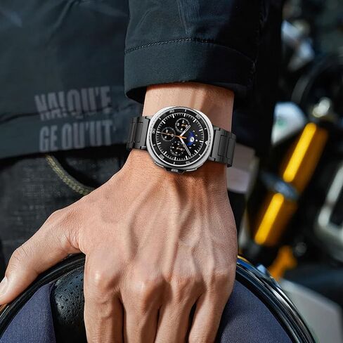 KOREDA Metal Band for Samsung Galaxy Watch 8 Classic 46mm/Galaxy Watch 8 40mm 44mm Bands, No Gap Solid Stainless Steel Business Metal Strap for Galaxy Watch 8 Men Women in Kuwait