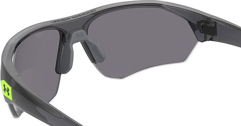 Under Armour Unisex Child Ua Playmaker Jr. Sunglasses, Black/Gray, 69mm 9mm US in Kuwait