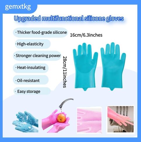 مجموعة مناشف حمام وقفازات غسيل للحيوانات الأليفة فائقة الامتصاص - منشفة تجفيف للكلاب من قماش شانيل ناعمة مع جيوب يدوية، سريعة الجفاف، قابلة للغسل في الغسالة، غير سامة ومتينة للكلاب والقطط الصغيرة والكبيرة، باللون الأزرق in Kuwait