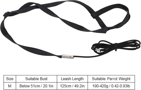 BITE and Light, Adjustable Flying Rope, Nylon Webbing Leash with Elastic Rope, for Walking Birds and Attending Parties (S) in Saudi Arabia