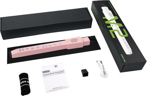 EX Digital Wind Instrument with 12 Tones, 3 Fingerings, Scales, Transpose Function, Automatic Vibrato, Three-octave Option, and Blow Intensities (Black) in Saudi Arabia