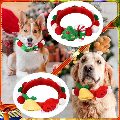 2 قطعة أطواق قطط عيد الميلاد قابلة للتعديل طوق كلب عيد الميلاد عيد الميلاد حلوى قصب جرس وشاح عيد الميلاد الحيوانات الأليفة الصغيرة قلادة الملحقات للفتيات الصبي كيتي الكلب الحيوانات الأليفة، 2 تصميم (صغير) in Kuwait