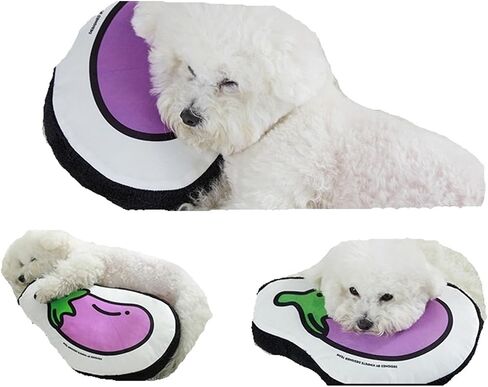 Printed Vegetable and Fruit Dog Pillow Fabric Plaything Cushion cat Plaything self-Entertainment Companion Dog Plaything(Pea) in Saudi Arabia
