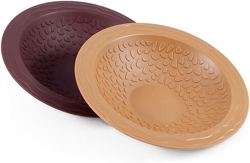 Turtle Bathing Pool Small for Reptiles & Amphibians - Resin Water Dish & Feeding Bowl with Gentle Slope - Safe for Turtles, Lizards, Frogs, Snakes (Reddish Brown) in Saudi Arabia
