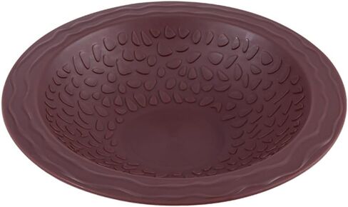 Turtle Bathing Pool Small for Reptiles & Amphibians - Resin Water Dish & Feeding Bowl with Gentle Slope - Safe for Turtles, Lizards, Frogs, Snakes (Reddish Brown) in Saudi Arabia