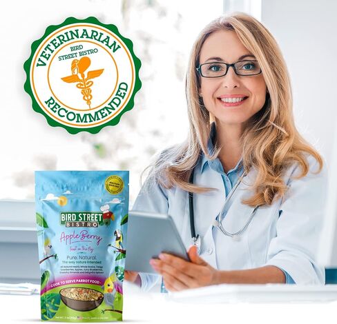 Bird Street Bistro Parrot Food - Parakeet & Cockatiel Food - Cooks in 3-15 min with Natural & Organic Grains, Legumes, Non-GMO Fruits, Vegetables & Health Spices in Saudi Arabia