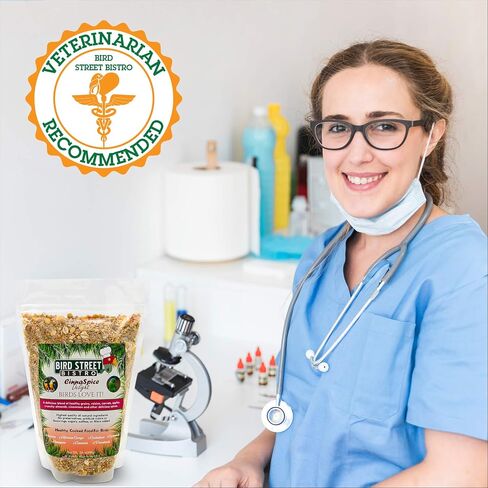Bird Street Bistro Parrot Food - Parakeet & Cockatiel Food - Cooks in 3-15 min with Natural & Organic Grains, Legumes, Non-GMO Fruits, Vegetables & Health Spices in Saudi Arabia