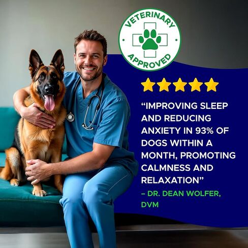 الميلاتونين للكلاب للنوم 6 ملغ - علاجات مساعدة نوم الكلاب - حبوب النوم للقلق - مضغ مهدئ قوي للغاية يساعد على النوم ليلاً - صنع في الولايات المتحدة الأمريكية - 120 قيراط in Kuwait