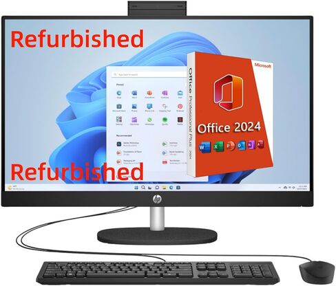 HP 27 "شاشة تعمل باللمس بالكامل في كمبيوتر واحد على سطح المكتب 2025 ، Intel 12-Core Ultra 7 155U (حتى 4.8 جيجا هرتز) ، 32 جيجابايت DDR5 ، 1 تيرابايت SSD ، 27 بوصة مضاد لـ FHD ، Windows 11 Pro ، ملحقات ، طائرة أسود in Saudi Arabia