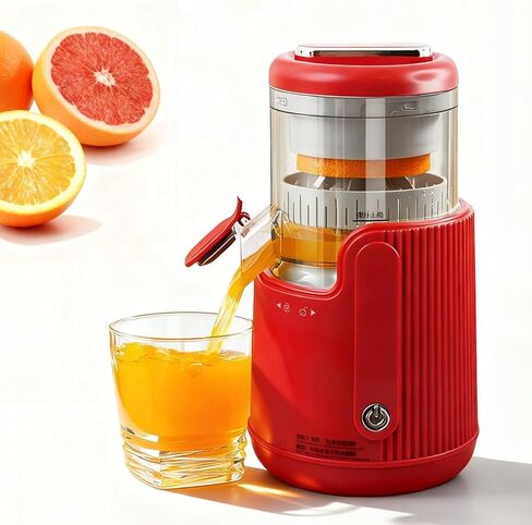 Electric Citrus Juicer, Portable USB Rechargeable Lemon Squeezer One-Touch Operation, High-Yield Cordless Orange Juicer Machine for Kitchen Travel Camping, Juicer for Lemon Lime Grapefruit (White) in Saudi Arabia