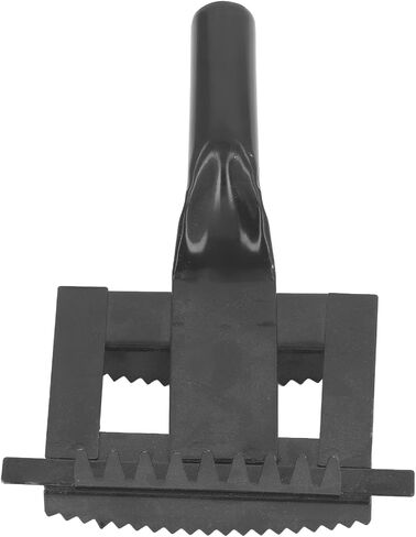 Pilipane Livestock Shedding Comb Metal Cow Hair Brush Gentle Itch Relief Grooming Tool with Soft Hand Grip for Horse Cattle Sheep Iron 21.5x14cm (Black) in Saudi Arabia