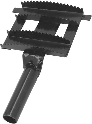 Pilipane Livestock Shedding Comb Metal Cow Hair Brush Gentle Itch Relief Grooming Tool with Soft Hand Grip for Horse Cattle Sheep Iron 21.5x14cm (Black) in Saudi Arabia