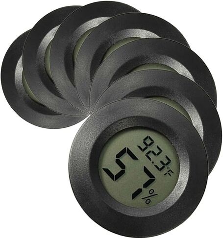 7pcs Mini Digital Hygrometer for Reptiles Terrariums Incubators Accurate Temperature Humidity Monitor Portable Design for Home Office Poultry in Saudi Arabia